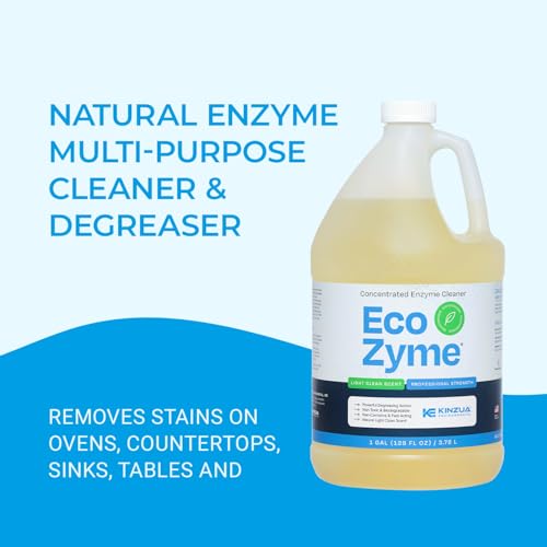 Kinzua Environmental Eco-Zyme Multi-Purpose Enzyme Cleaner Concentrate, Professional Strength Concentrated All-Purpose Cleaner & Degreaser For Floor, Carpet, Kitchen, Concrete, Walls & More, 1 Gallon