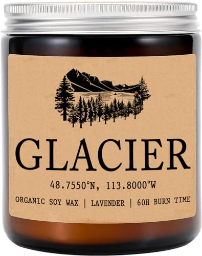 Glacier National Park - Organic Soy Wax - Gift for Her - Gift for Him - New Home Gifts - Birthday Gift for Friend - National Park Gifts - National Park Candles