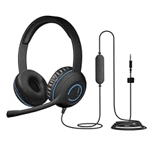 Ideal Stereo Headset: Padded ear cup and headband with In-line control on cable for easy access to control of audio volume. Unidirectional noise cancelling Microphone minimizes unwanted noise, Microphone only picks up sound from a specific side or di...