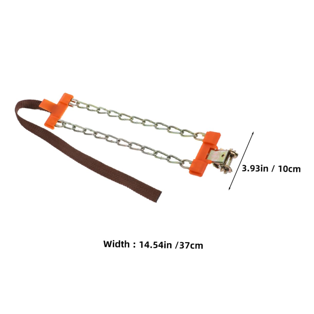 OUNONA Winter Car Tire Skid Chains Fit for Small Cars Durable Snow Chains for Enhanced Traction Safety Slippery Roads Reusable Emergency Set