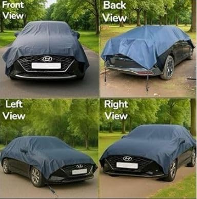 Image of Waterproof Half Car Body Cover - All-Weather Waterproof Half car Cover - Protects roof and Upper Sides from rain, Sun, dust.