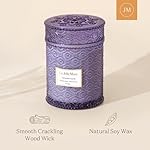 LA JOLIE MUSE Lavender Candle, 19 oz Wood Wicked Candles for Home Scented, Large Soy Candles for Women, 90 Hours Long Burning, Lavender Suede - Image 4