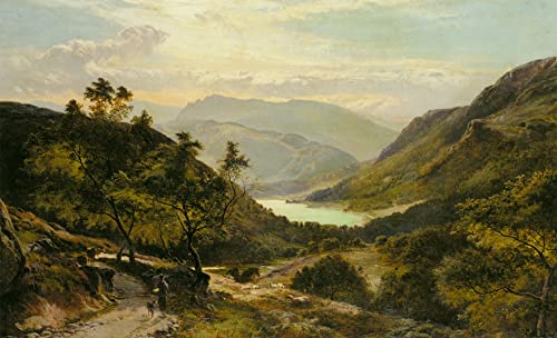 Peinture sur Toile Pays de Galles pour Décoration Chambre à Coucher