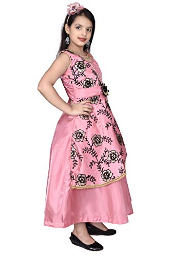 Image of M.B. Fashion Satin Frock Dress for Girls