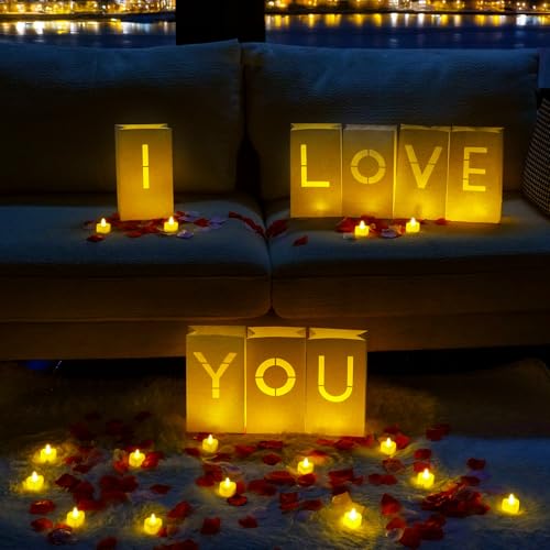Homemory I Love You Light Up Letters Proposal Decorations with