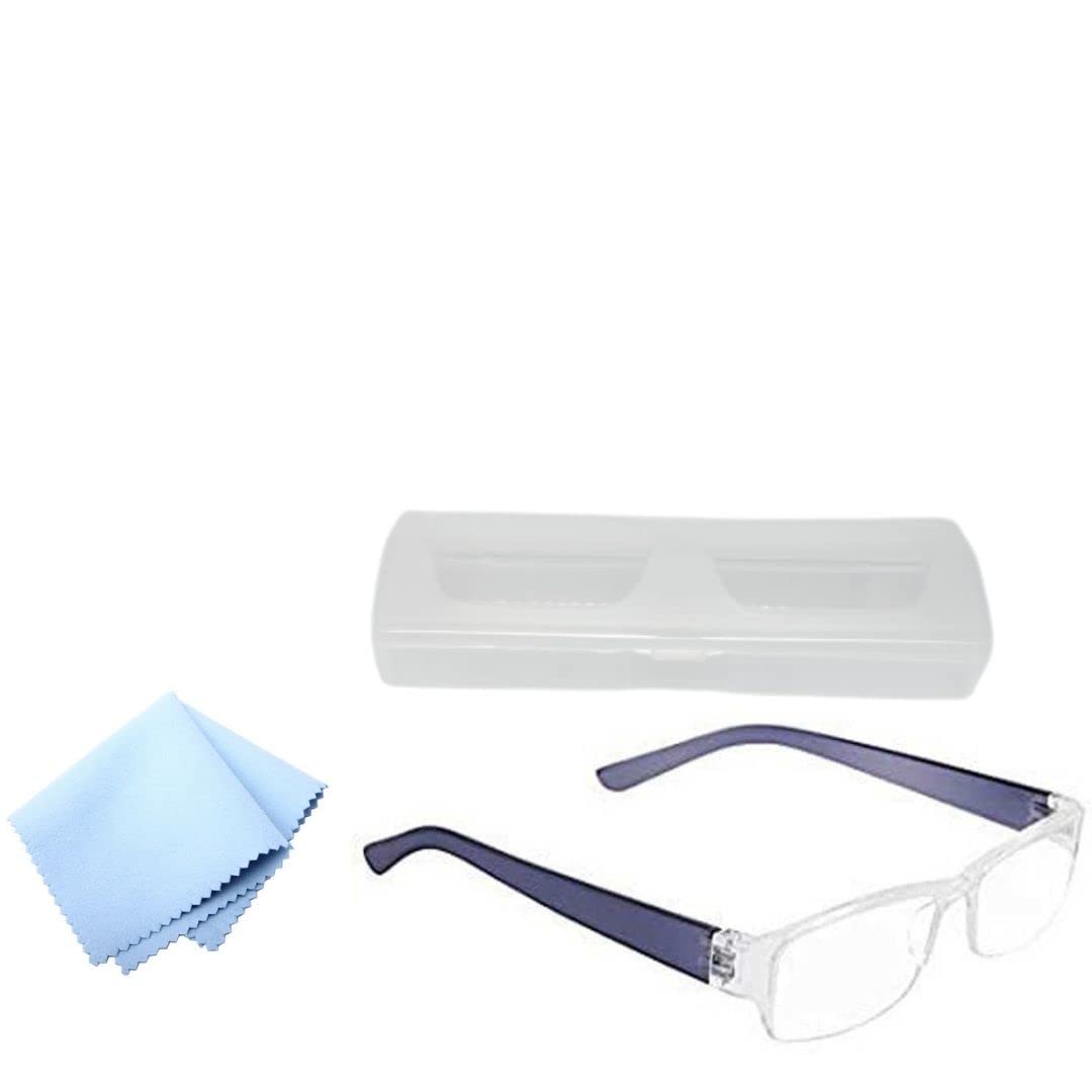 Sunshades Reading Glasses Light Blue Color With Box and Cleaning Cloth +1.00 +1.25 +1.50 +1.75 +2.00 +2.25 +2.50 +2.75 +3.00 (+2.50) (B09RMXB77W) Amazon Price History, Amazon Price Tracker