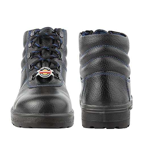 Image of Liberty Warrior 98-02-SSBA High Ankle Safety Shoes for Men, Steel Toe, Light Weight, Black, Sizes-5UK-11UK