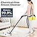 AXFIVE Steam Cleaner with 21 Accessories | 38OZ Large Tank, 248°F High-Temp Steam for Floors, Tile, Grout, Carpet, Car | 5-Min Heat & Child Lock for Families, Pet Owners