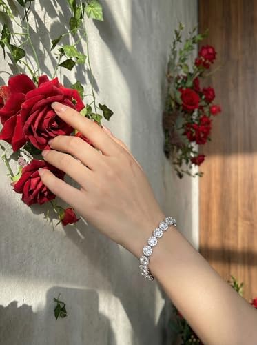 Pulsera Tennis para Mujer y Hombre 14K Oro Chapado miniatura 4