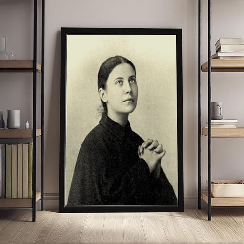 Portrait de Saint Gemma impression sur toile de qualité avec cadre