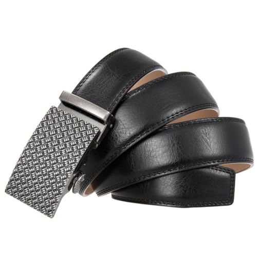 Automatic Ratchet Buckle Genuine Leather Belts for Men Luxury3