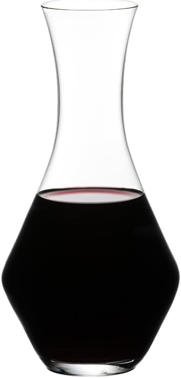RIEDEL Merlot Crystal Wine Decanter 25oz - Machine-Made, Dishwasher Safe for Red Wines (1440/14)