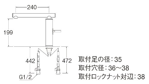 Amazon.co.jp: SANEI(サンエイ) 水栓金具 シングル1ホール混合栓