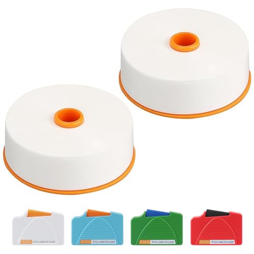 Duogalia 2-Pack Replacement Cleaning Tapes, Replacement Cleaning Core for Fiber Optic Cleaning Box Cleaner Cassette