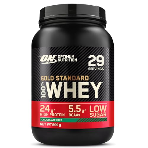Poudre de Protéines Whey Gold Standard saveur Chocolat Menthe Optimum Nutrition 899 g