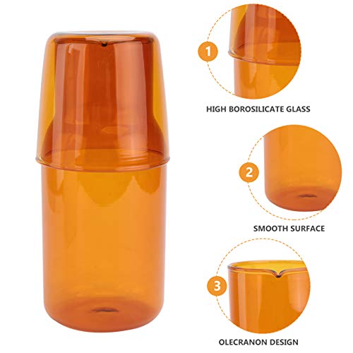 BESTonZON Brocca da testata marrone da 500 ml con