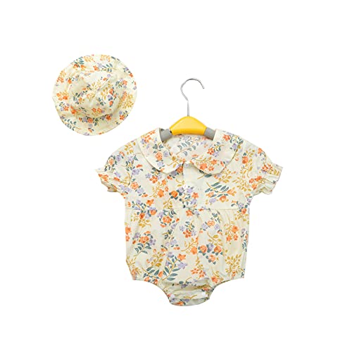 ZIYIUI Linda Ropa de Muñeca Reborn Accesorios de Dos Piezas Sombrero y Mono Ropa de Muñeca Reborn de 20-22 Pulgadas