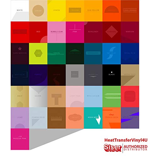 Siser Easyweed Heat Transfer Vinyl Cream 15 Inches By 12 Inches #TOP1