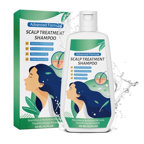Anti Dandruff Shampoo Men/Women,Seborrheic Dermatitis,Psoriasis Shampoo,Natural Tea Tree Antifungal Herbal Essence,Dandruff Scalp Treatment,Effectively Relieves Dry Itchy Scalp and Inflammation 120ml