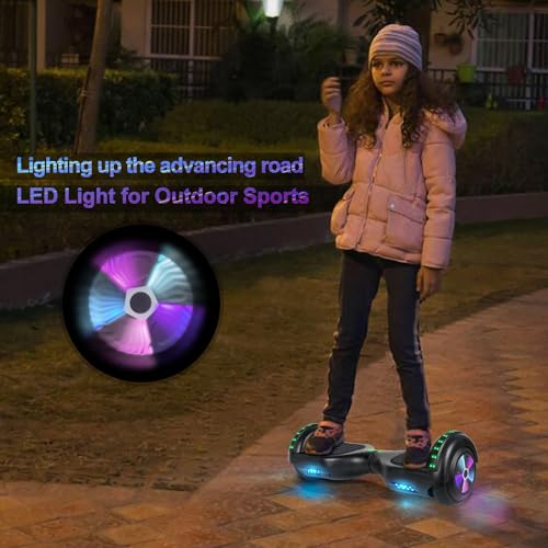 Image of FLYING-ANT Self Balancing Scooter, 6.5 inch Two-Wheel with Bluetooth and Flashing LED Lights