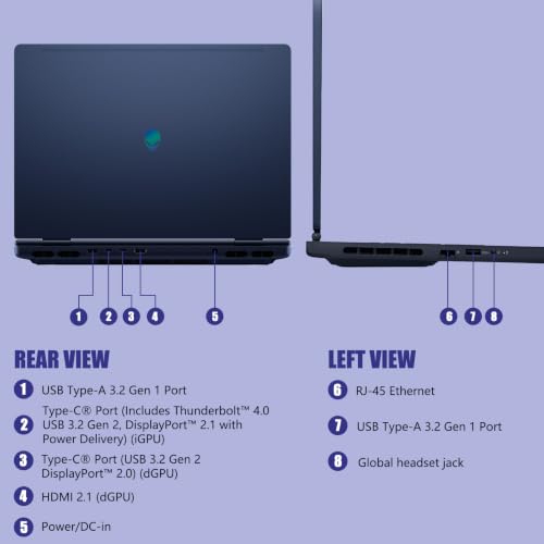Image of Alienware 16X Aurora 16 inch Gaming Laptop, GeForce RTX 5070, Intel Ultra 9