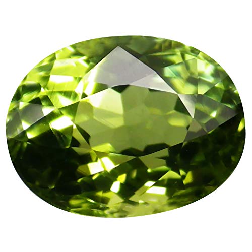 Tourmaline verte de 1,17 carat coupe ovale, cadeau idéal pour anniversaire