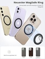 Lamicall 4 Stück für MagSafe Ring Aufkleber Metallring Selbstklebend – Ansicht 3