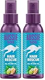 Aussie SOS Hair Rescue All In One Aceite Capilar 100ml Desenreda Y Suaviza El Pelo, Ayuda A Prevenir Las Puntas Abiertas Y Mantiene El Cabello Hidratado Durante 100 Horas. Fórmula Vegana