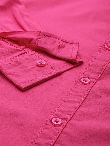 Image of The Indian Garage Co Men Slim Fit Solid Full Sleeves Cutaway Collar Casual Shirt