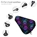 FOSKERV Fashion Bicyle Cushion Cover, Waterproof Non Slip Adjustable Bike Seat Cover for All Bicyles, Universal Bicycle Saddle Protector, Astrology Pisces Constellation