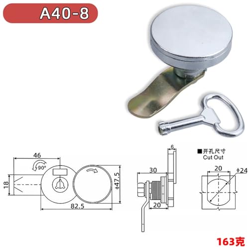 Serrure en alliage de Zinc A400 robuste pour armoire électrique industrielle - 5