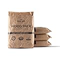 TIKI Brand Wood Packs - 4-Pack, Wood Pellets For Smokeless Outdoor Fire Pits, Wood Fuel Pellets, Easy Instant Fire For 30+ Minute Burn, 17 x 11.5 x 3.5 Inches, 121913568