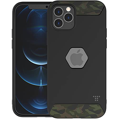 TACTISM iPhone12 / 12Pro 用 ケース ALPHA グリーン 耐衝撃 カバー 米軍 MIL規格 ストラップホール 滑り止め ミリタリーデザイン iPhone12 / 12 Pro ケース