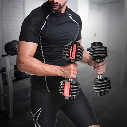 dumbbells, Home fitness verstelbare dumbells Afneembare dumbbell sets voor mannen Armspiertrainingsapparatuur - Afbeelding 5