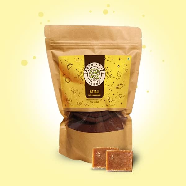 Earth Story Farms Date Jaggery Cubes | Khejur Gur | Khejur Patali | 100% Pure | No added chemicals or preservatives (400 g)