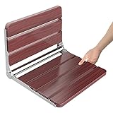 Duschklappsitz Wandmontage Holz Duschsitz Klappbar，Klappsitz Dusche bis 200kg Badestuhl Duschhocker-Badhocker Hocker Duschstuhl für Senioren Kinder