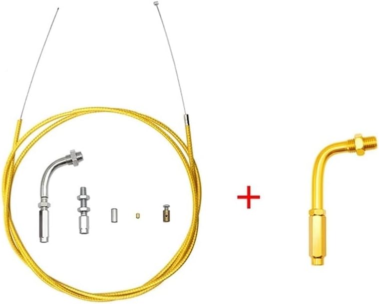 190cm Motorcycle Throttle Brake Clutch Repair Kit Fit For CBR125 CRF230 KLX EXC Dirt Bike ATV Quad(Gold Gold)
