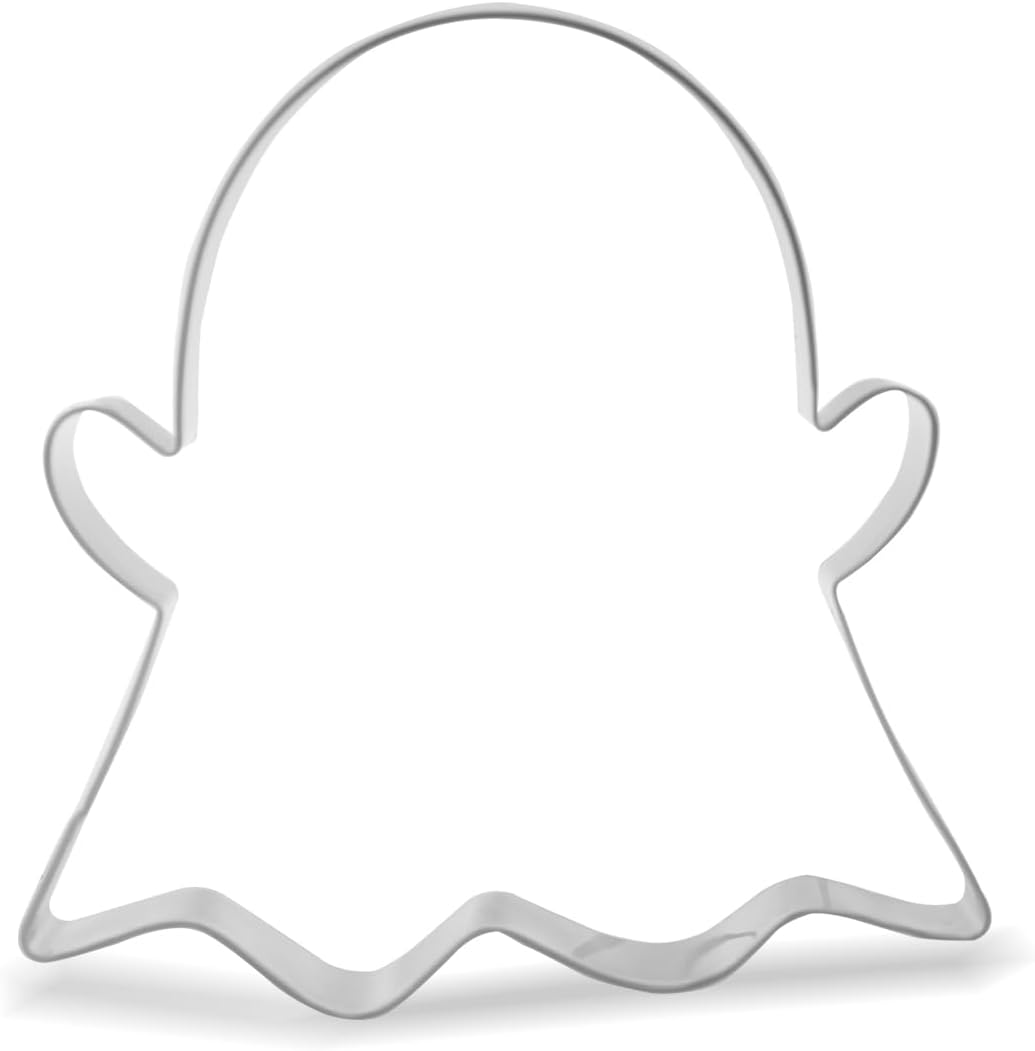 Keewah Ghost Cookie Cutter, 4.5”, Stainless Steel