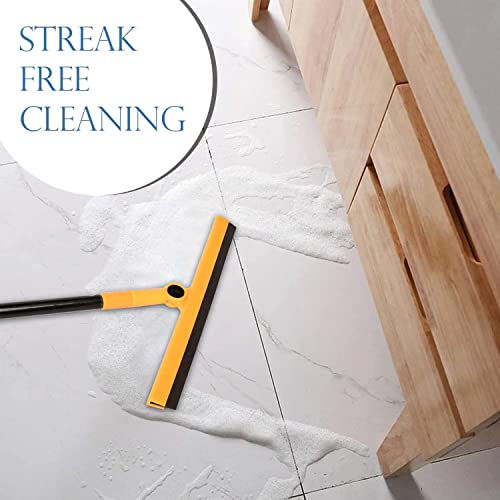 Image of Zureni Floor Wiper with Metal Rod for Home Bathroom Kitchen Wiping & Cleaning (110.5X 40x 4cm, Random Color, 40 Pcs)