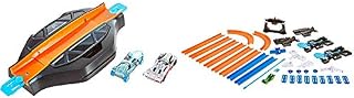 Hot Wheels FXB53 iD Race Portal, Multicolour with GGP93 Deluxe Stunt Box Giftable Set 15 Feet 36 Pieces Track Connectors and Curves, Multicolour