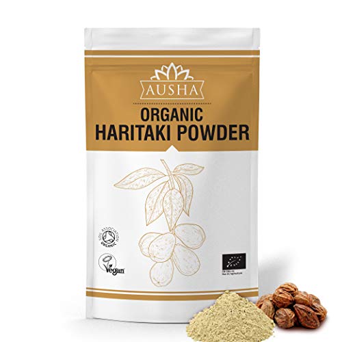 Organic Haritaki Powder 200g - Gut Health, Constipation Relief, Immunity, Digestion - Certified Organic by Soil Association - Used in Triphala