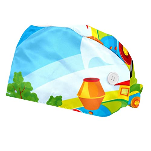 Voiture de train chapeaux de travail unisexes pour hommes et femmes | Lot de 2