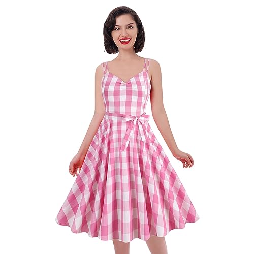 Amazon.com: ODIZLI: PRINCESS PINK PLAID DRESS