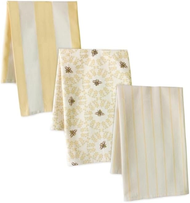 Geometric Tea Set of 3 - Cotton Kitchen & Home Decor