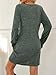 AUTOMET Womens Long Sleeve Sweater Dresses Casual Fall Winter Dress Work Fashion 2025 Crew Neck Lace Mini Dressy Cute Sexy Comfy Clothes DarkGreen L