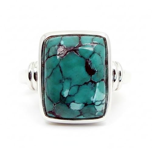 Bague turquoise style lunette à porter au quotidien