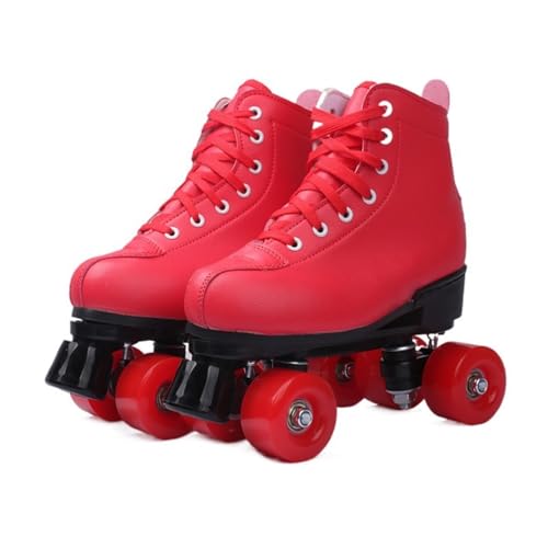 BMOZRM Doppelreihe Rollschuhe Damen Und Männer Schick Rollschuhe Vier Räder Rollerskates Draussen Sport Roll Schuhe for Erwachsene (Color : Red+red Wheel, Size : 44 EU) BMOZRM Doppelreihe Rollschuhe Damen Und Männer Schick Rollschuhe Vier Räder Rollerskates Draussen Sport Roll Schuhe for Erwachsene (Color : Red+red Wheel, Size : 44 EU)