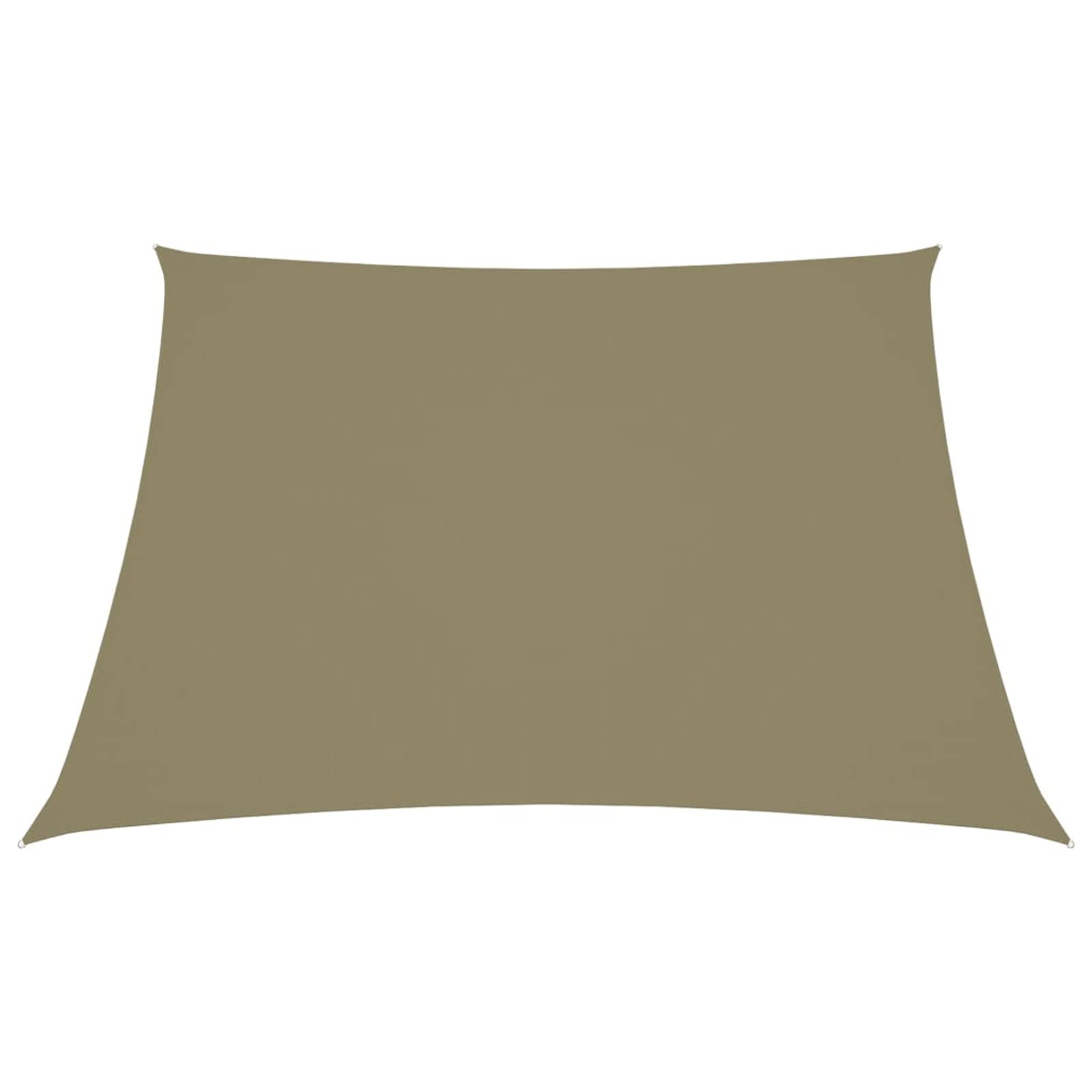 Parasole a Vela in Tela Oxford Quadrato 7x7 m Beige,Tenda a Vela Impermeabile Rettangolare Vela Ombreggiante Parasole Protezione Raggi U V per Esterno Giardino terrazza