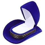 Ringetui: die handwerkskunst dieser schmuckschatulle unterstreicht die liebe zum detail, einzigartige und schicke, einfach zu präsentierende ringe.