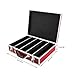 Coin Storage Box Case for 100 Slab Coin Holders, Coin Slab Holders, Coin Collector Coin Storage Case Aluminum Storage Box Coin Collection Supplies Holder Case Coin Collection (100 Coins-Red)